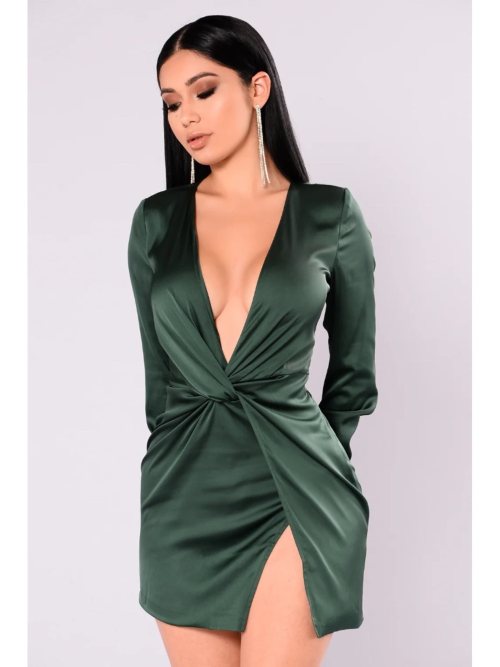 Satin Mini Dress